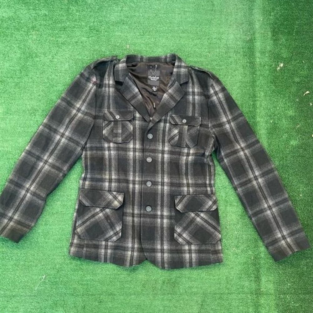 Civil Society We The People Men's Plaid Coat Size XL
